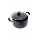 15-7/8" (40CM) Nonstick Sauce Pot Sauce Pan with Glass Lid, 30 QT Cooking Pot