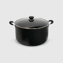 40 Qt Nonstick Saucepot with Lid, 17-3/8" (44CM) Sauce Pan, Double Handles for Milk, Soup & Everyday Cooking