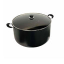 17-3/8" (44CM) Nonstick Sauce Pot Sauce Pan with Glass Lid, 40 QT Cooking Pot