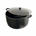 17-3/8" (44CM) Nonstick Sauce Pot Sauce Pan with Glass Lid, 40 QT Cooking Pot