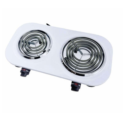 Portable Double Electric Burner 1500W 120V-60Hz,Double Cooking Stove 18" x 9.5"