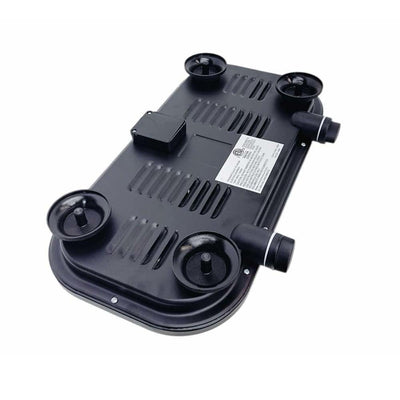 Portable Double Electric Burner 1500W 120V-60Hz,Double Burner 18" x 9.5", BLACK