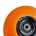 10" Orange Solid Rubber Flat Free Tubeless Hand Truck Tire Wheel 5/8'' Bore Size