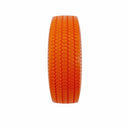 10" Orange Solid Rubber Flat Free Tubeless Hand Truck Tire Wheel 5/8'' Bore Size