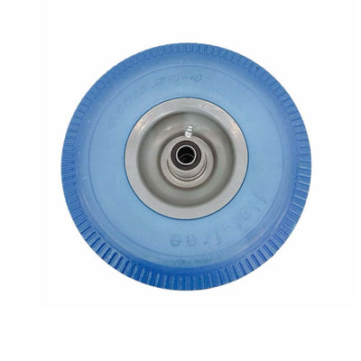 10" Blue Solid Rubber Flat Free Tubeless Hand Truck Tire Wheel 5/8'' Bore Size
