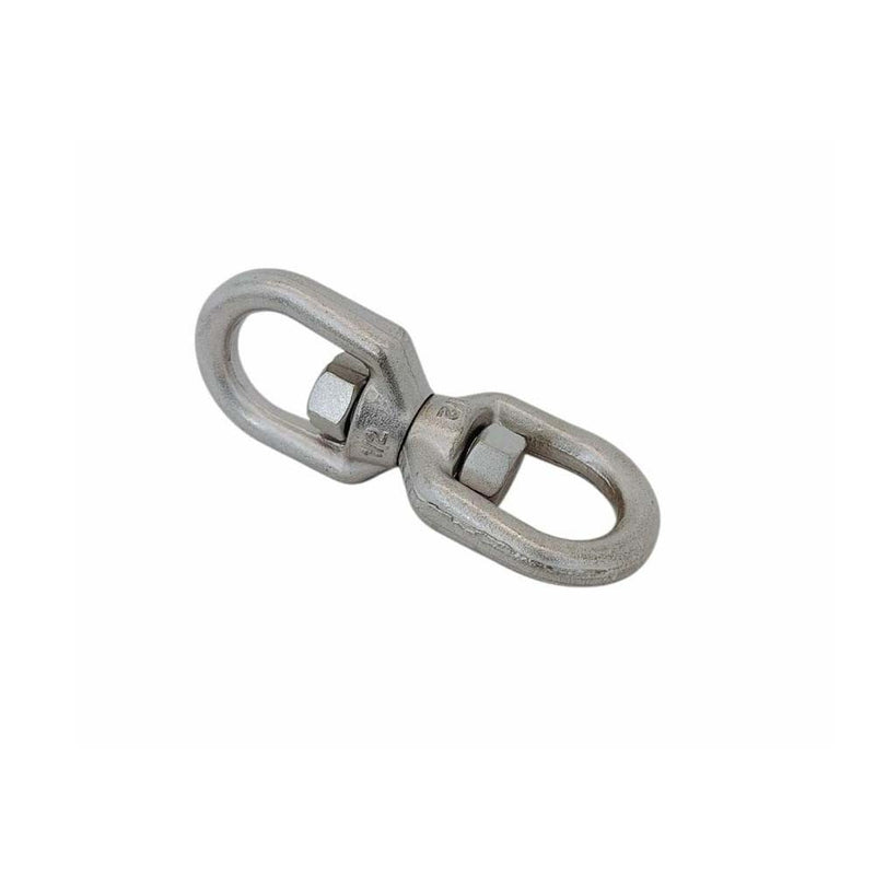 316 Stainless Steel Drop Forged Mil-Spec 1/2" Eye Eye Swivel 4,400 Lb Marine