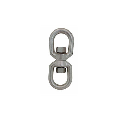 4 Pcs 316 Stainless Steel Drop Forged Mil-Spec 3/8" Eye Eye Swivel 2,600 Lb WLL