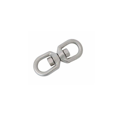 316 Stainless Steel Drop Forged Mil-Spec 5/16" Eye Eye Swivel 1,500 Lb Marine