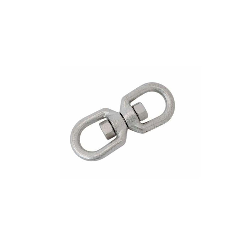 316 Stainless Steel Drop Forged Mil-Spec 5/16" Eye Eye Swivel 1,500 Lb Marine
