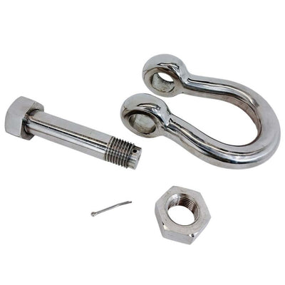 Marine Mil-Spec 7/8" Bolt Pin Anchor Shackle 8,000 Lbs WLL Stainless Steel T316