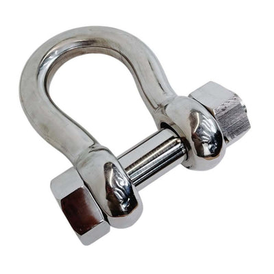 Marine Mil-Spec 7/8" Bolt Pin Anchor Shackle 8,000 Lbs WLL Stainless Steel T316