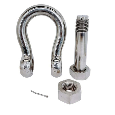 Marine Mil-Spec 7/8" Bolt Pin Anchor Shackle 8,000 Lbs WLL Stainless Steel T316