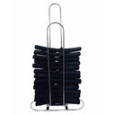 Chrome Clothes Hanger Stacker Organizer, 18" L x 33-1/2" H Retail Fixture Display for Apparel & Garment Storage