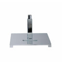 8” x 8” Chrome Square Parsons Display Base, Retail Fixture Base with 5/8” Thread for Sign, Handbag & Accessory Displays