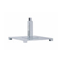 8” x 8” Chrome Square Parsons Display Base, Retail Fixture Base with 5/8” Thread for Sign, Handbag & Accessory Displays