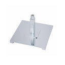8” x 8” Chrome Square Parsons Display Base, Retail Fixture Base with 5/8” Thread for Sign, Handbag & Accessory Displays