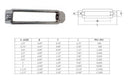 Mil-spec Turnbuckle Body WLL Stainless Steel T316