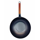 Carbon Steel Wok Pan, Stir Fry Pans with Flat Bottom Traditional Wok Pan