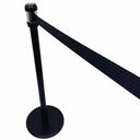 39" Tall Black Retractable Belt Stanchion, 75" Long Belt Barrier Post, Crowd Control Queue Line Divider for Retail Store, Event & Office