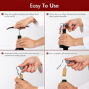 4 Pcs 4-3/4" Waiter Corkscrew Wine Opener, Professional Sommelier Knife for Restaurant Waiters, Bartenders & Wine Service