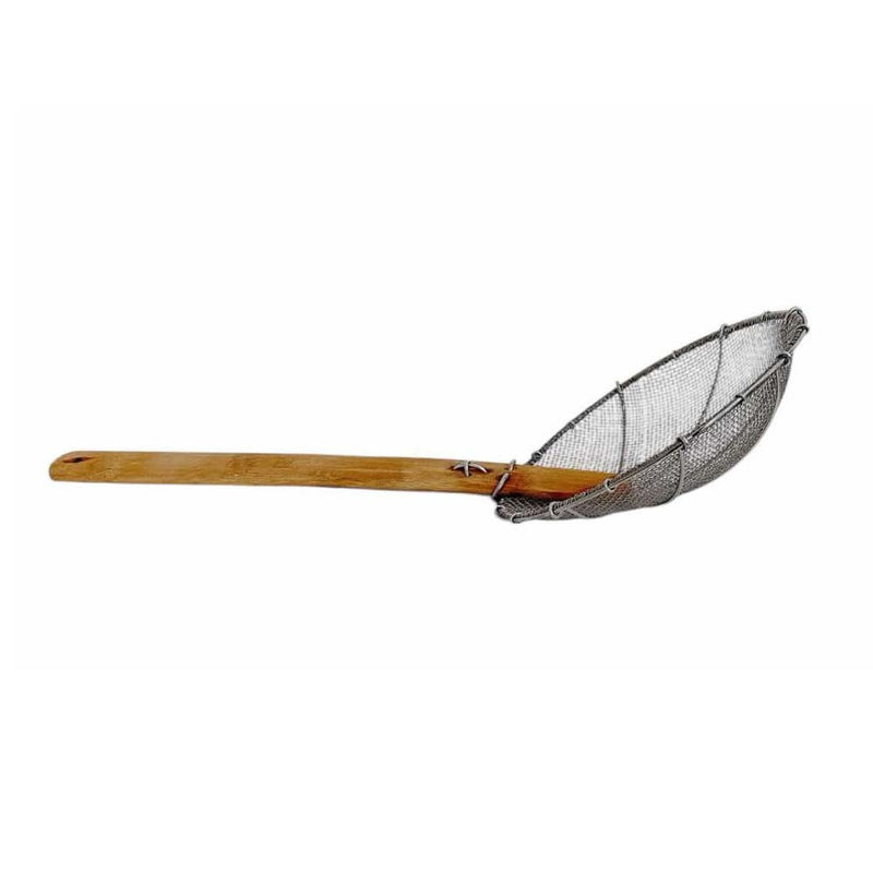 Stainless Steel Double Mesh Wire Strainer Skimmer Ladle, Kitchen Utensils 8"