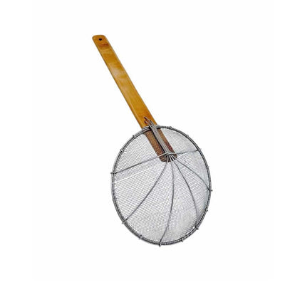 Stainless Steel Double Mesh Wire Strainer Skimmer Ladle, Kitchen Utensils 8"