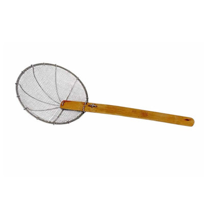 Stainless Steel Double Mesh Wire Strainer Skimmer Ladle, Kitchen Utensils 8"