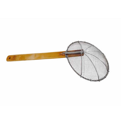 Stainless Steel Double Mesh Wire Strainer Skimmer Ladle, Kitchen Utensils 8"