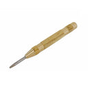5” Automatic Center Punch Tool, Brass Body Metal Marking Punch for Jewelry Making, Leather Hole Punching & Woodworking