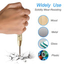 5” Automatic Center Punch Tool, Brass Body Metal Marking Punch for Jewelry Making, Leather Hole Punching & Woodworking