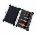 Step Drill Bits, 5PCS HSS Titanium Step Drill Bit Set, HSS Titanium Coating