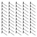 100 PC 8" Gloss Black Grid Wall Metal Hooks Display For Use W/ Gridwall Panels