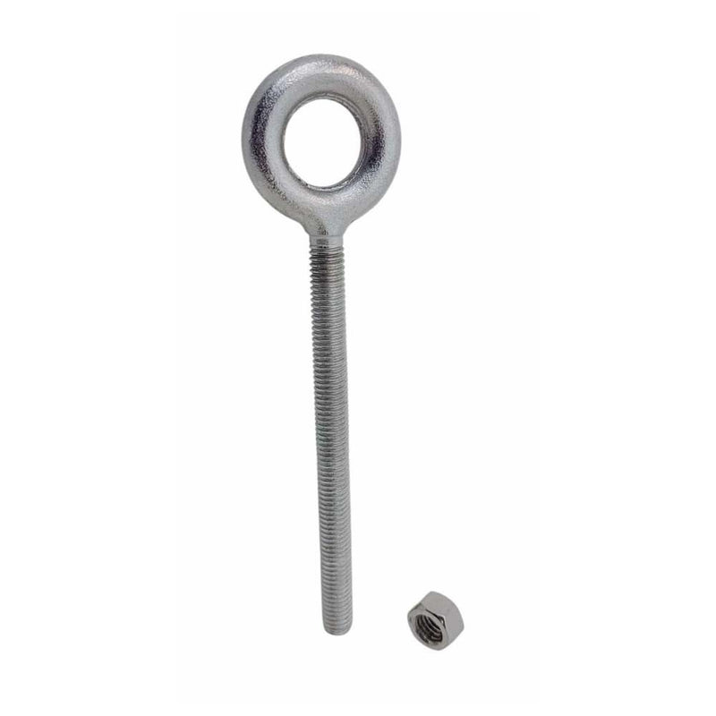 Marine 1/2" x 6" Drop Forged Plain Eye Bolt 2,150 Lbs WLL Stainless Steel T316