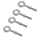 4 PCS 1/2" x 3-1/4" Drop Forged Plain Eye Bolt 2150 Lb WLL Stainless Steel T316