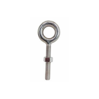 4 Pcs 3/8" x 2-1/2" Drop Forged Plain Eye Bolt 1200 Lb WLL Stainless Steel T316