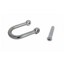 4 PCS 3/8'' Stainless Steel T316 Wide D Shackle – Screw Pin, No-Snag Design, 1,700 lbs WLL