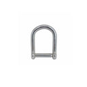 3/8'' Stainless Steel T316 Wide D Shackle – Screw Pin, No-Snag Design, 1,700 lbs WLL