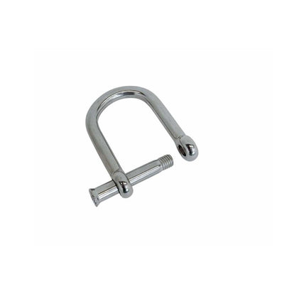 4PC 5/16'' Stainless Steel T316 Wide D Shackle – Screw Pin, No-Snag Design, 1,300 lbs WLL