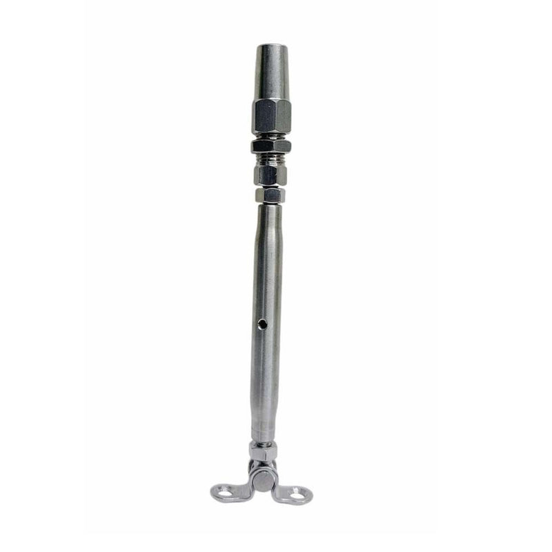 4 PCS T316 Marine Stainless Steel 3/16" Cable Deck & Toggle Swageless Turnbuckle