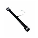 10 Pcs Black Plastic Pants Hangers with Slide Lock Clips – Skirt & Slacks Hangers for Trousers, Shorts & Uniforms
