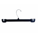 10 Pcs Black Plastic Pants Hangers with Slide Lock Clips – Skirt & Slacks Hangers for Trousers, Shorts & Uniforms
