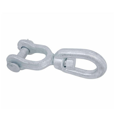 1" Jaw & Eye Swivel Marine Boat Galvanized Steel Mooring Connector, 12500 lb WLL