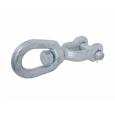 1" Jaw & Eye Swivel Marine Boat Galvanized Steel Mooring Connector, 12500 lb WLL