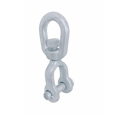 1" Jaw & Eye Swivel Marine Boat Galvanized Steel Mooring Connector, 12500 lb WLL