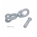 1" Jaw & Eye Swivel Marine Boat Galvanized Steel Mooring Connector, 12500 lb WLL