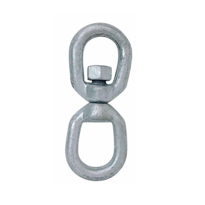 1/2" Eye & Eye Swivel Marine Hot Dipped Galvanized Mooring Connector,3600 lb WLL
