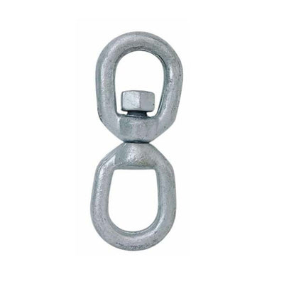4 PCS 1/2" Eye & Eye Swivel Hot Dipped Galvanized Mooring Connector,3600 lb WLL