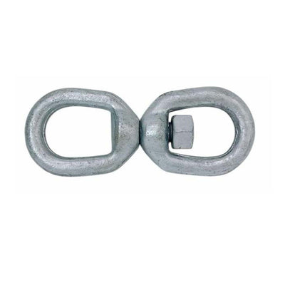 4 PCS 1/2" Eye & Eye Swivel Hot Dipped Galvanized Mooring Connector,3600 lb WLL