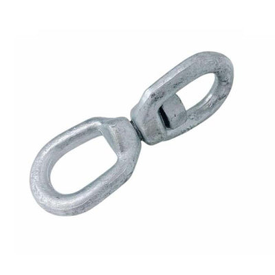4 PCS 1/2" Eye & Eye Swivel Hot Dipped Galvanized Mooring Connector,3600 lb WLL