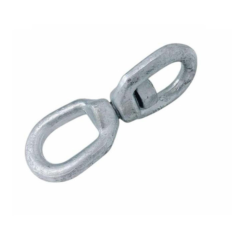 4 PCS 1/2" Eye & Eye Swivel Hot Dipped Galvanized Mooring Connector,3600 lb WLL